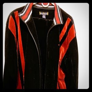 Stacy Adams velour track suit
